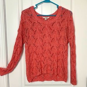 Pink knit Charming Charlie sweater